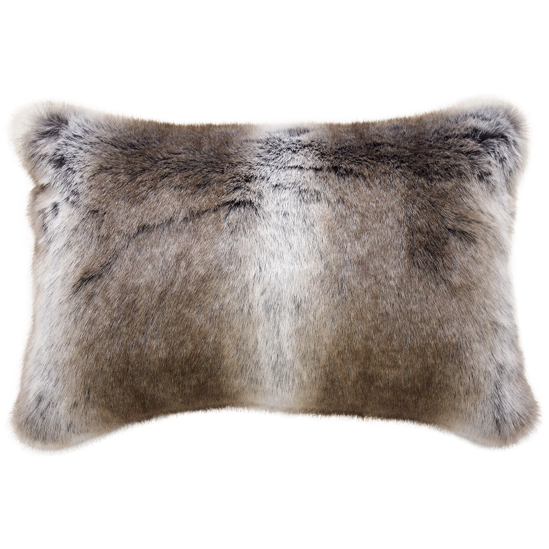 Heirloom Exotic Faux Fur - Cushion / Throw - Striped Elk image 1